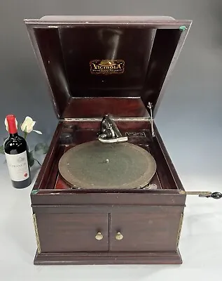 Antique Victor Talking Machine Model VV-IX C1920 Mahogany Case **NICE** • $397