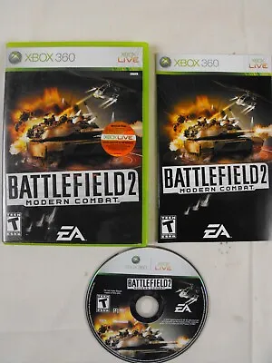 $7.49 • Buy Battlefield 2: Modern Combat (Xbox 360, 2006) Case, Booklet & Disc - WORKS