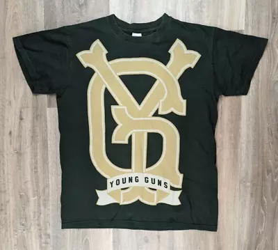 Young Guns T Shirt Size M Rock Band Album Green Gildan • £9.99