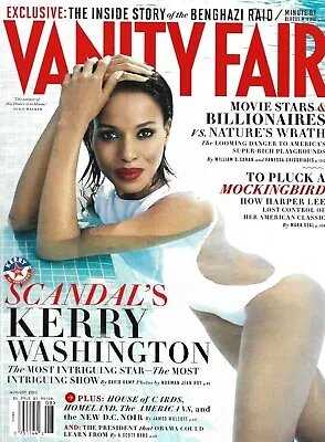 Vanity Fair Magazine Kerry Washington Rich Playgrounds Harper Lee Benghazi 2013. • $13.45