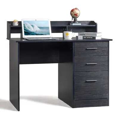 Computer Desk With 3 Drawers Office Laptop Table Gaming Workstation Study Table • $124.99