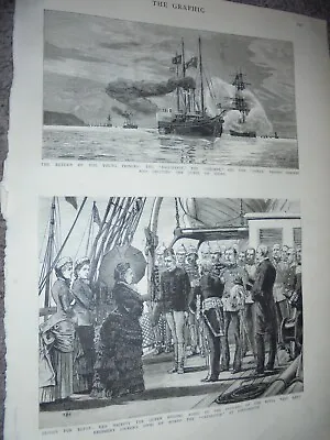 Queen Victoria Troop Ship SS Catalonia Officers Royal West Kent Regiment 1882 • $12.62