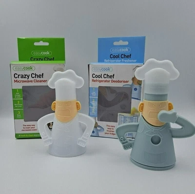 £5.75 • Buy Refrigerator Deodoriser Microwave Cleaner Re Usable Cook Chef Crazy Chef