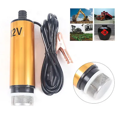 12V Electric Submersible Water Oil Fuel Transfer Mini Fuel Drum Pump US • $15.20