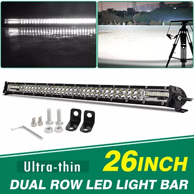 26 Inch 1800W Dual Row LED Work Light Bar 4WD Truck SUV ATV Driving Lamp 25/24  • $45.60
