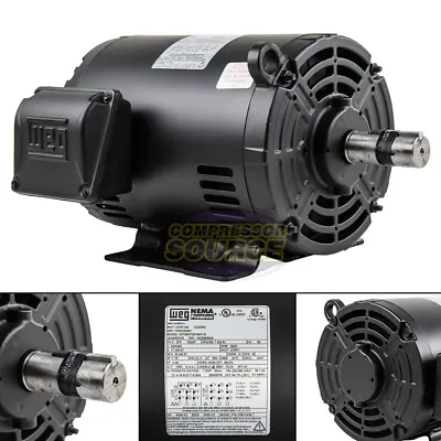 7.5 HP 3 Phase Electric Motor Air Compressor Duty 184T Frame 3500 RPM 3Ph WEG • $662.40