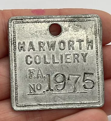 Harworth Colliery Miners Pit Token Tally Works Check - Nottinghamshire • £3.20