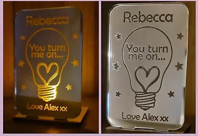 Personalised Gifts For Her Him Valentine's Gift Tea Light Candle Holder  Unusual • £6.95