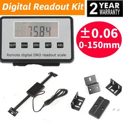 150mm 6'' Digital Readout Linear Scale DRO Magnetic Remote External Display SH • $31.82