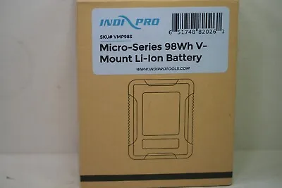 $235 • Buy IndiPro Tools VMP98S Micro-Series 98Wh V-Mount Li-Ion Battery  Factory Sealed