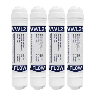 4 X In Line Fridge Water Filters Compatible With Samsung Daewoo LG T33 Etc • £9.49