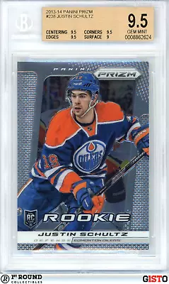 Justin Schultz RC BGS 9.5: 2013-14 Panini Prizm Rookie Card Gisto POP 2 • $39.99