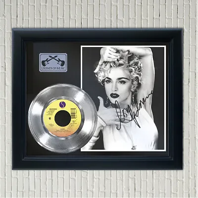 Madonna  Vogue  Framed Silver Reproduction Signed Record Display • £125.30