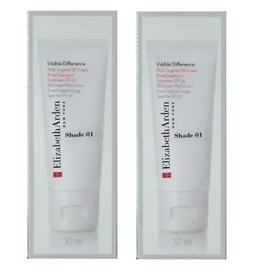 2 Pack! Elizabeth Arden Visible Difference Multi-targeted Bb Cream Spf 30 # 01  • $8.99