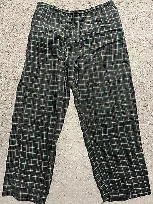 J. Crew Pajama Green Plaid Sleep Lounge Re Imagined Pants Mens Large • $8.50