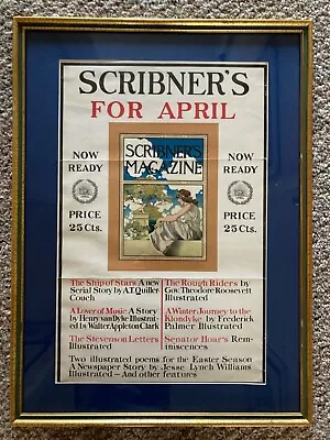 1899 Scribners Poster Maxfield Parrish W/cert. • $500