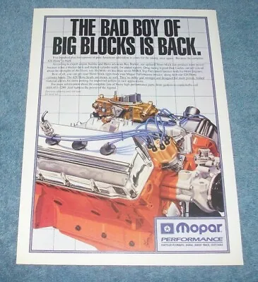 1994 Mopar Performance 426 Hemi Vintage Crate Engine Ad  Bad Boy Of Big Blocks.. • $10.99