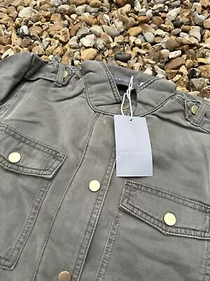 Mint Velvet Washed Utility Zip Jacket  Khaki With A Faint Camouflage Print (14) • £69.50