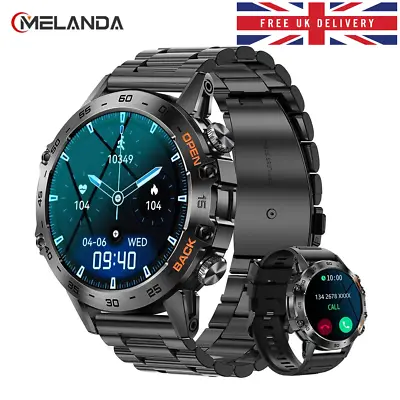 Mens Smart Watches For IOS Android Sports Fitness Tracker Waterproof Smart Watch • £35.99