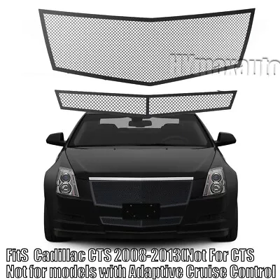 For 2008-2013 08-13 Cadillac CTS Black Stainless Steel Mesh Grille Grill Insert • $167.19