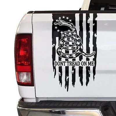 $19.99 • Buy Dont Tread On Me Gadsden Flag Truck Tailgate Vinyl Decal Sticker For Most Trucks
