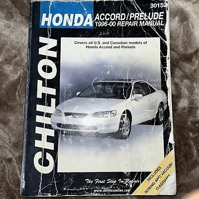 Honda Accord Prelude 1996-2000 Shop Service Repair Manual Wiring Diagrams Book R • $35