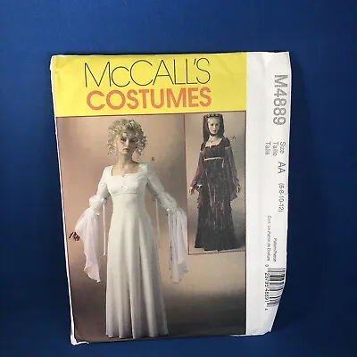 McCalls Pattern M4889 Renaissance Medieval Gothic Dresses Size 6-8-10-12 UNCUT • $7.95