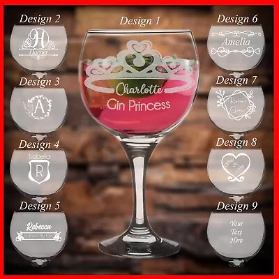 Personalised Engraved GIN Glass Gift Birthday Presents 18th 21st 30th 40th 50th • £9.99