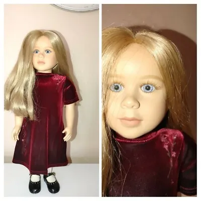 Retired Denver Era Posable 23  My Twinn Doll Blond Blue Eyes Velvet Dress Shoes • $267.75