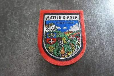 Matlock Bath High Tor Woven Cloth Patch Badge (L82S) • £4.49