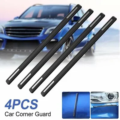 $15.55 • Buy 4pcs Car Bumper Corner Protector Guard Cover Anti Scratch Sticker Accessories
