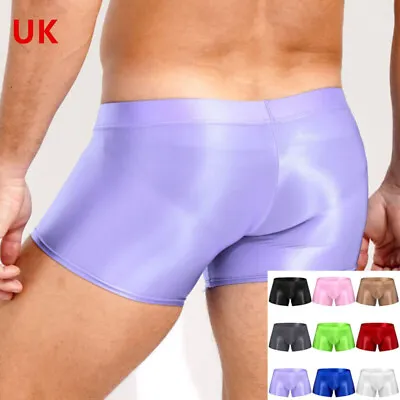 UK Men's Boxer Briefs Stretchy Low Rise Bulge Pouch Trunks Underwear Swimwear • £9.29