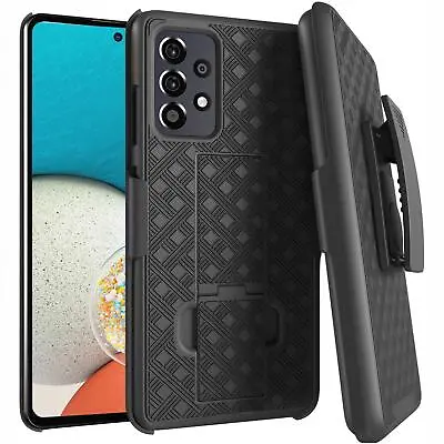 Samsung Galaxy A53 Case Belt Clip Holster Swivel Cover Kickstand Armor Combo • $12.65