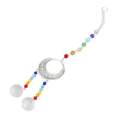  Hanging Crystals Suncatcher Pendent Rainbow Maker Rearview Mirror • £10.89