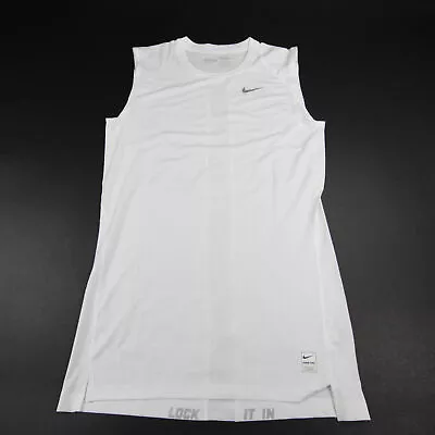 Nike Pro Dri-Fit Compression Top Men's White New Without Tags • $28.49