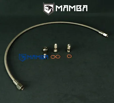 MAMBA PTFE Turbo Oil Feed Line Kit Mitsubishi 4G15T Colt CZT Ralliart R TF035HM  • $45.13