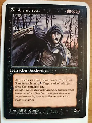 Zombie Master NM GERMAN FBB Revised Edition Zombiemeister MTG • $39.99