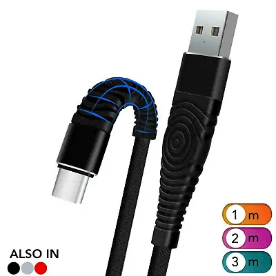 Braided Sync USB Fast Charger Cable Lead For IPhone 8 X 11 12 13 14 Pro Max IPad • £2.99