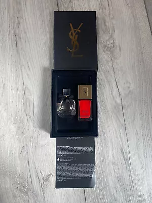 £29.95 • Buy Yves Saint Laurent Mon Paris Eau De Parfum 7.5ml & La Laque Rouge Gift Set - NEW