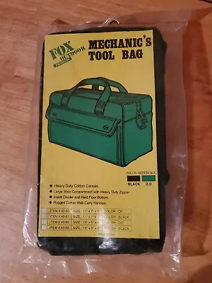 Cotton Canvas Mechanics Tool Bag Heavy Duty BLACK 11 X7 X6: • $9.99