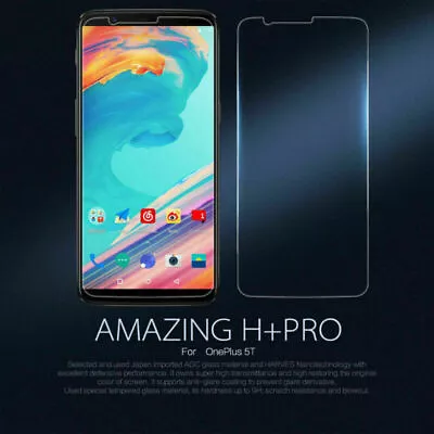 $13.74 • Buy New 9H+ PRO 0.2 Mm 2.5D Tempered Glass Screen Protector Film For OnePlus 1+ 5T
