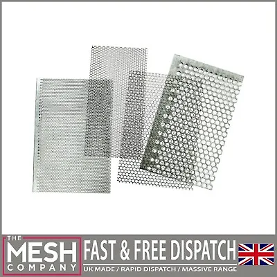 £41.49 • Buy Galvanised Hexagonal Perforated Sheet Metal Plate UK Made Best Price Huge Range