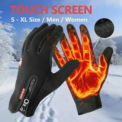 Winter Thermal Gloves Windproof Waterproof  Men Women Touch Screen Warm Mittens • $11.99