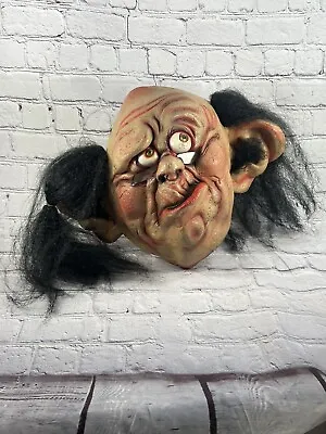 Vtg  1999 Paper Magic Group Adult Latex Bald Head Ogre Troll Mask Hairi Ears • $34.95