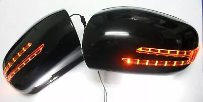 Arrow Type LED Side View Mirror Cover For '02-'05 Benz W211 E-Class Black • $180