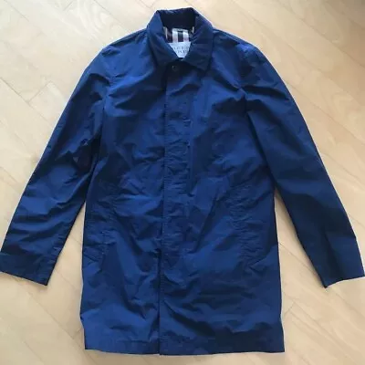 Men's Burberry BRIT Single Trench Coat Polyester Navy Size M. • $240