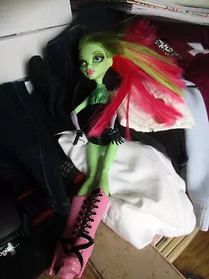 Monster High Doll Green And Pink Hair- • $9.99