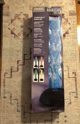 $350 • Buy New Homedics Body Basics Aquascape Twist Spiral Kaleidoscope Bubbling Light Lamp