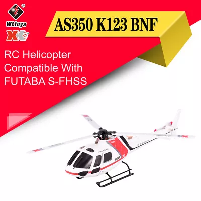 Wltoys XK K123 6CH 3D 6G System RC Helicopter BNF Compatible With FUTABA S-FHSS • $116.22