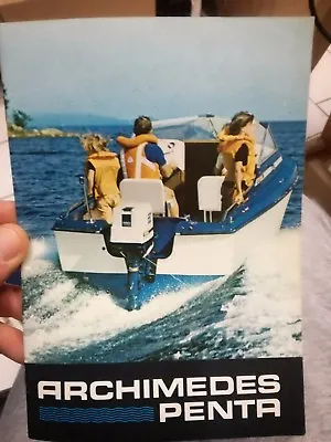 PENTA Archimedes Outboard Engine Engine Brochure Nautical Engine Boat • £16.98